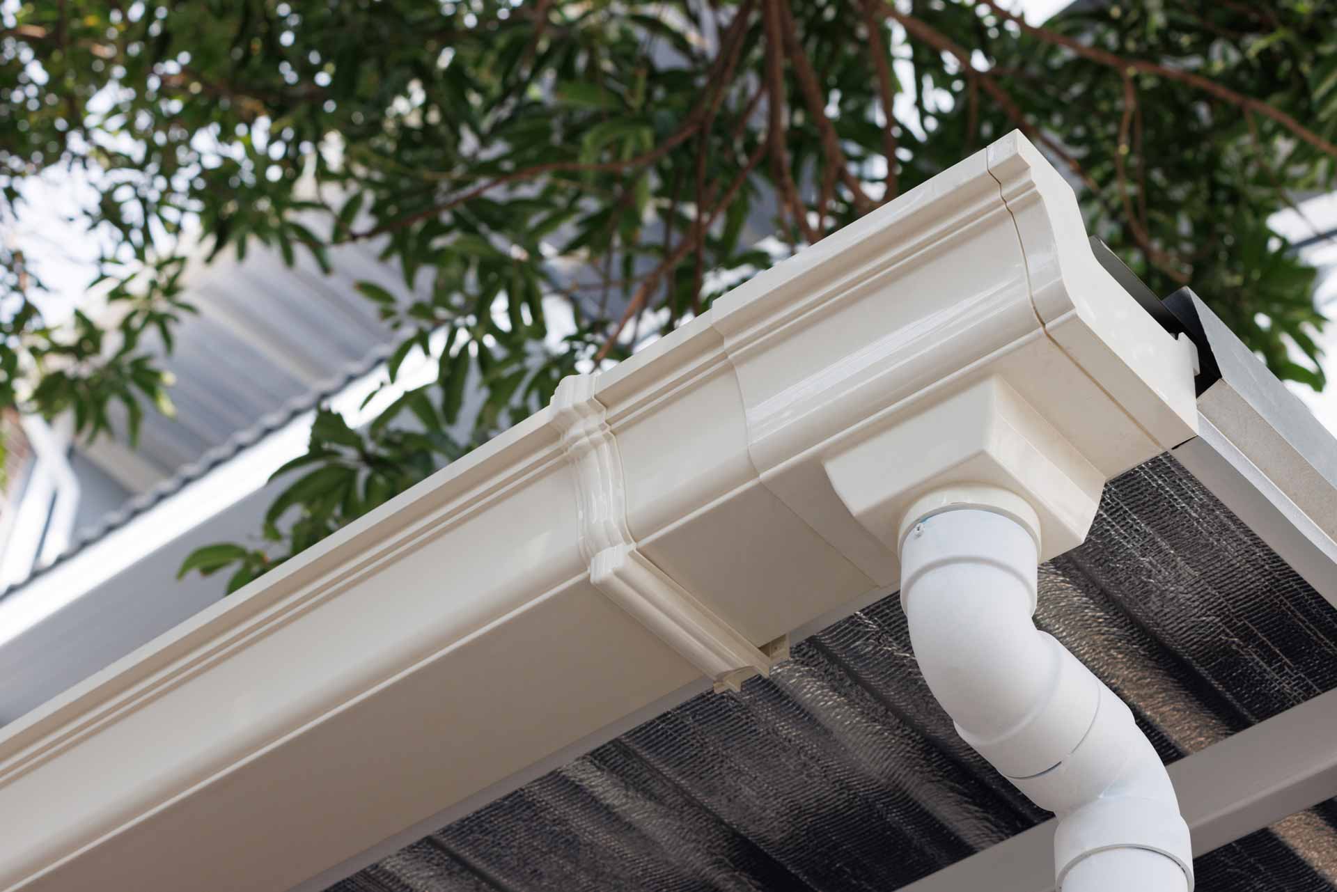 New rain gutters
